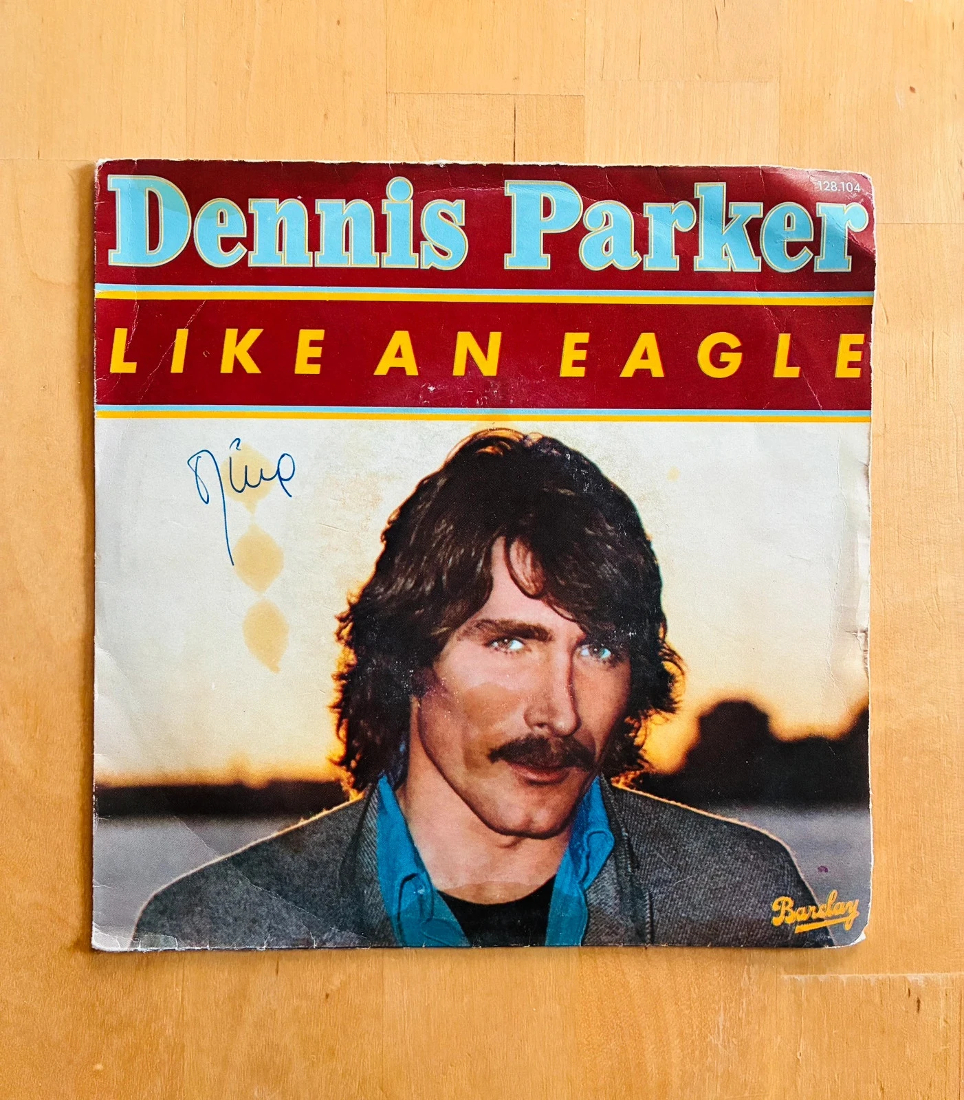 Disque vinyle 45T Dennis Parker Like an eagle.
